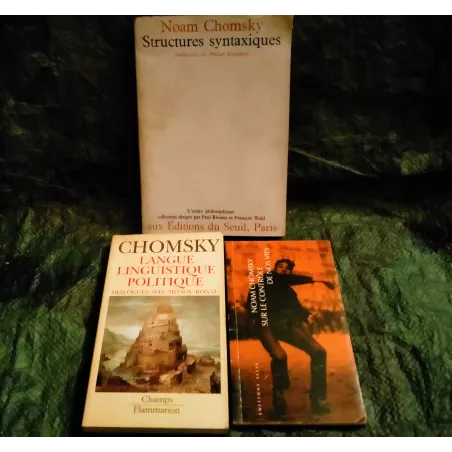 Pack 3 Livres Noam Chomsky