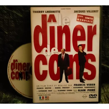 Le dîner de cons - Francis Veber - Jacques Villeret - Thierry Lhermitte - Francis Huster - Daniel Prévost  Film DVD 1998