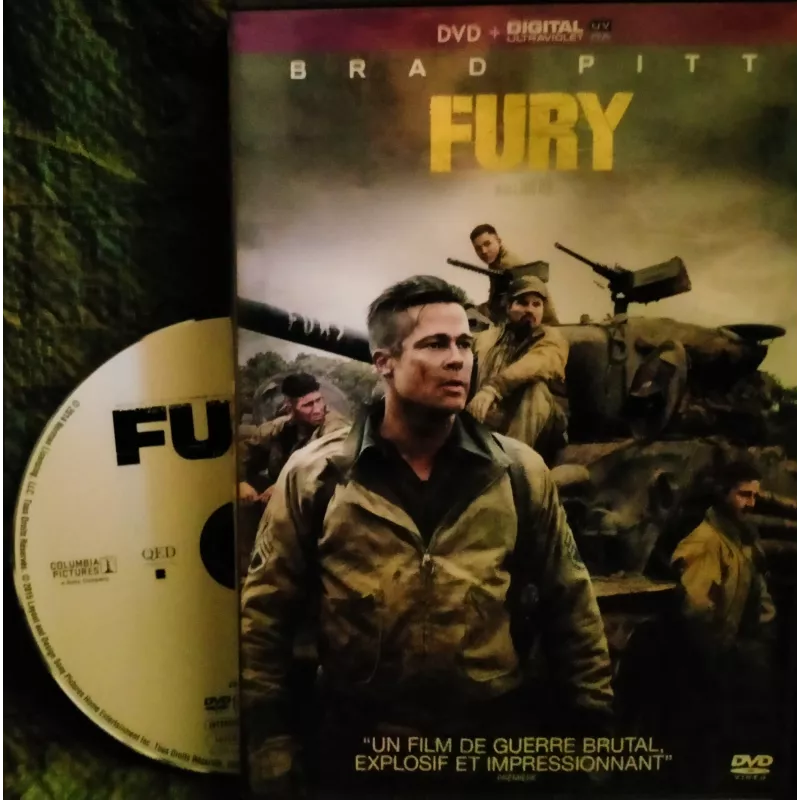 Fury - Ayer - Pitt Film DVD 2014