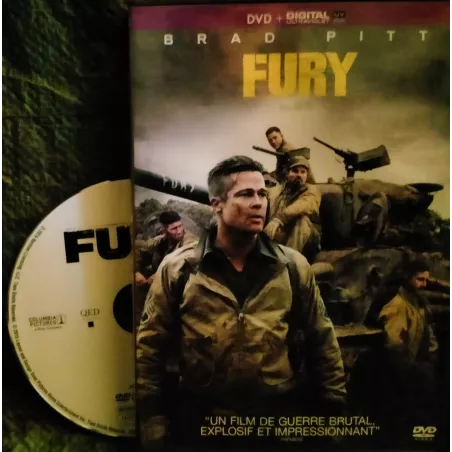 Fury - Ayer - Pitt Film DVD 2014