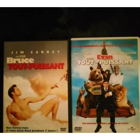 Bruce et Evan Tout Puissant Pack 2 Films DVD Carrey - Freeman