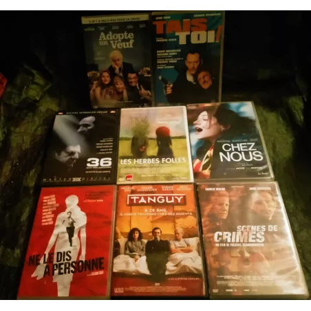 André Dussollier Pack 8 Films DVD Adopte un veuf Tais-toi Ne le dis à personne Chez nous Scènes de crimes
Tanguy