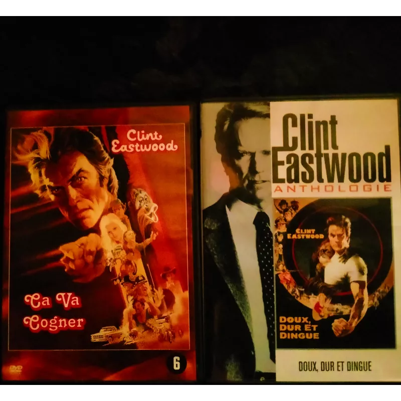 Pack 2 Films DVD Doux, dur et dingue + ça va cogner - Eastwood