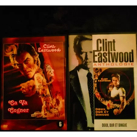 Pack 2 Films DVD Doux, dur et dingue + ça va cogner - Eastwood