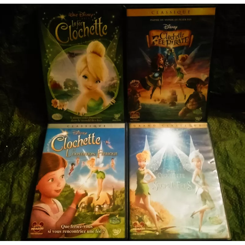 La fée Clochette Pack 4 Films DVD Animation Walt Disney