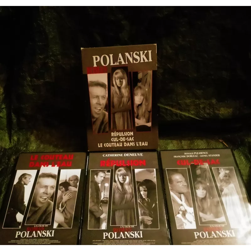 Répulsion + Cul-de-sac + Le couteau dans l'eau - Roman Polanski Coffret 3 Films DVD