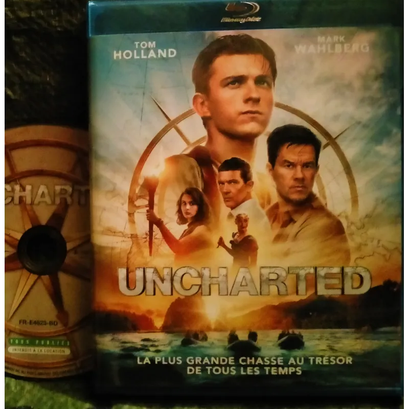 Uncharted - Ruben Fleischer - Holland - Wahlberg - Banderas Film Blu-ray 2022