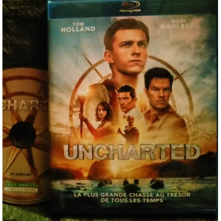 Uncharted - Ruben Fleischer - Holland - Wahlberg - Banderas Film Blu-ray 2022