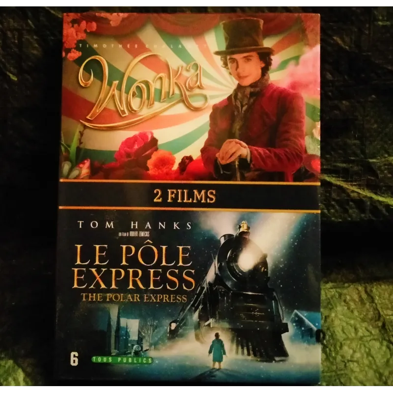 Wonka + le Pôle express - Pack 2 Films DVD Zemeckis - Hanks