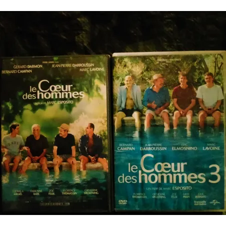 Le cœur des hommes 1 et 3 - Pack 2 Films DVD Darroussin - Campan - Darmon - Lavoine
