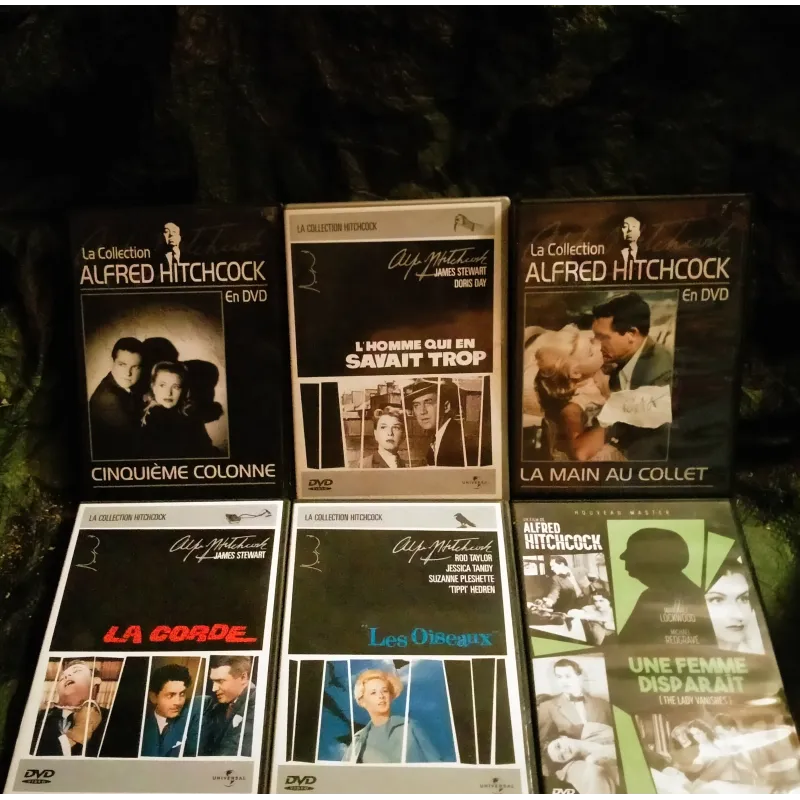 DVD Alfred Hitchcock Pack 6 Films La corde Une femme disparaît La main au collet Les oiseaux