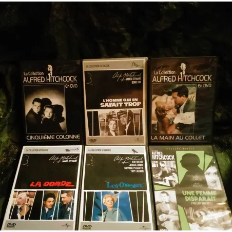 DVD Alfred Hitchcock Pack 6 Films La corde Une femme disparaît La main au collet Les oiseaux