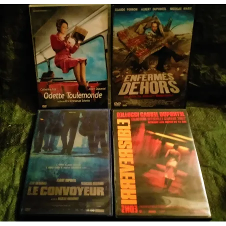 DVD Albert Dupontel Pack 4 Films Irréversible Enfermés dehors Odette Toulemonde Le convoyeur