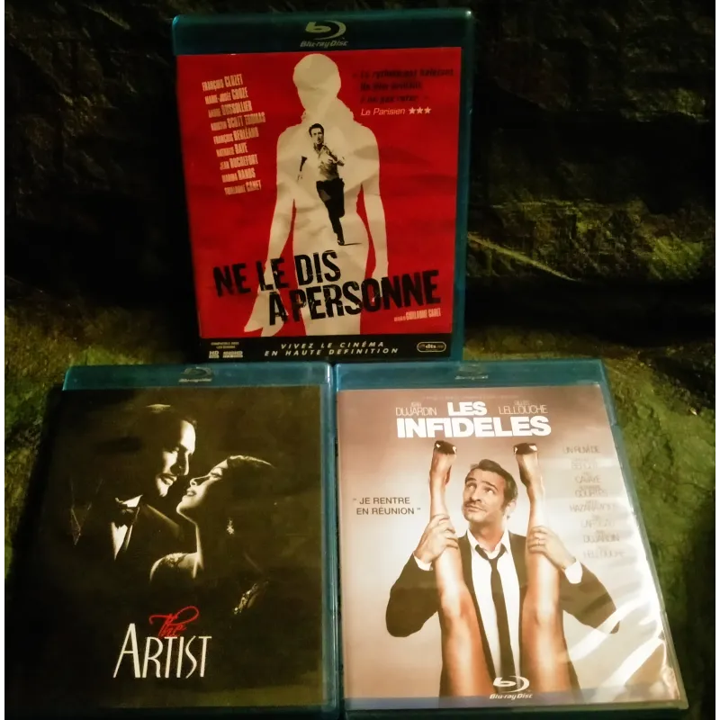 Jean Dujardin Pack 3 Films Blu-ray Ne le dis a personne The artist Les infidèles