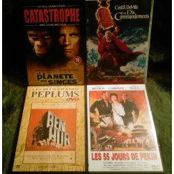 DVD Charlton Heston Pack 4 Films Les dix commandements Ben-Hur
Les 55 Jours de Pékin La planète des singes