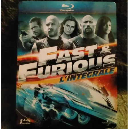 Fast and Furious Coffret 5 Films 6 Blu-ray Diesel - Statham