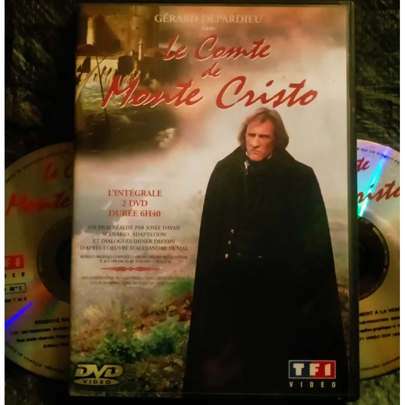 Le comte de Monte Cristo Intégrale 2 DVD Dayan - Depardieu - Muti - Rochefort - Arditi 1998