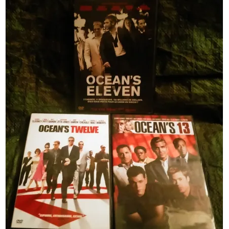 DVD ou Blu-ray Ocean's 11 - 12 - 13 - Pack ou Coffret 3 Films Clooney Pitt Damon Roberts Pacino Cassel