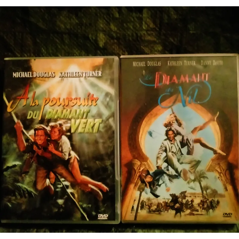 DVD A la poursuite du diamant vert + Le diamant du Nil - Pack 2 Films Douglas DeVito