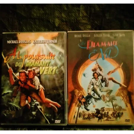DVD A la poursuite du diamant vert + Le diamant du Nil - Pack 2 Films Douglas DeVito