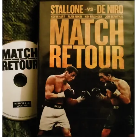 DVD Match retour - Stallone De Niro Basinger Film 2013