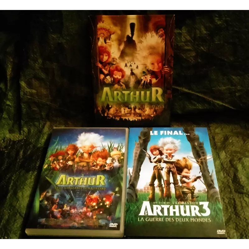 Arthur Pack 3 Films DVD Animation Luc Besson