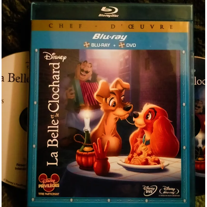 La belle et le clochard - Geronimi - Walt Disney Film DVD + Blu-ray 1955