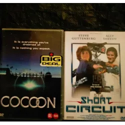 Pack 2 Films DVD Steve Guttenberg Short circuit Cocoon