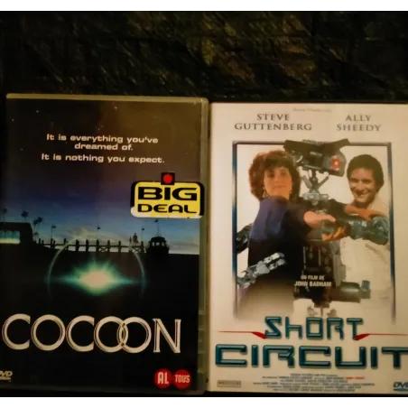 Pack 2 Films DVD Steve Guttenberg Short circuit Cocoon