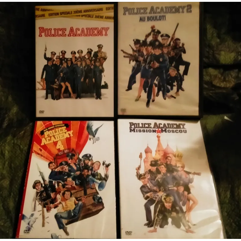 Pack 4 Films DVD Police Academy Guttenberg