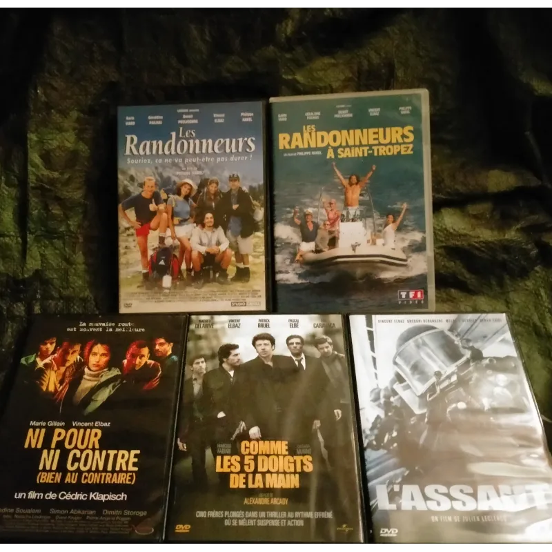 DVD Vincent Elbaz Pack 5 Films Comme les cinq doigts de la main Les randonneurs à Saint Tropez L"assaut