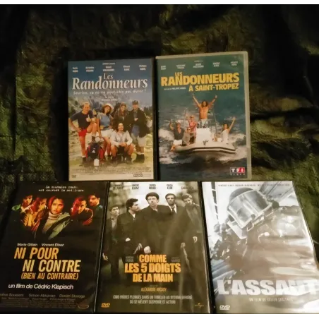 DVD Vincent Elbaz Pack 5 Films Comme les cinq doigts de la main Les randonneurs à Saint Tropez L"assaut