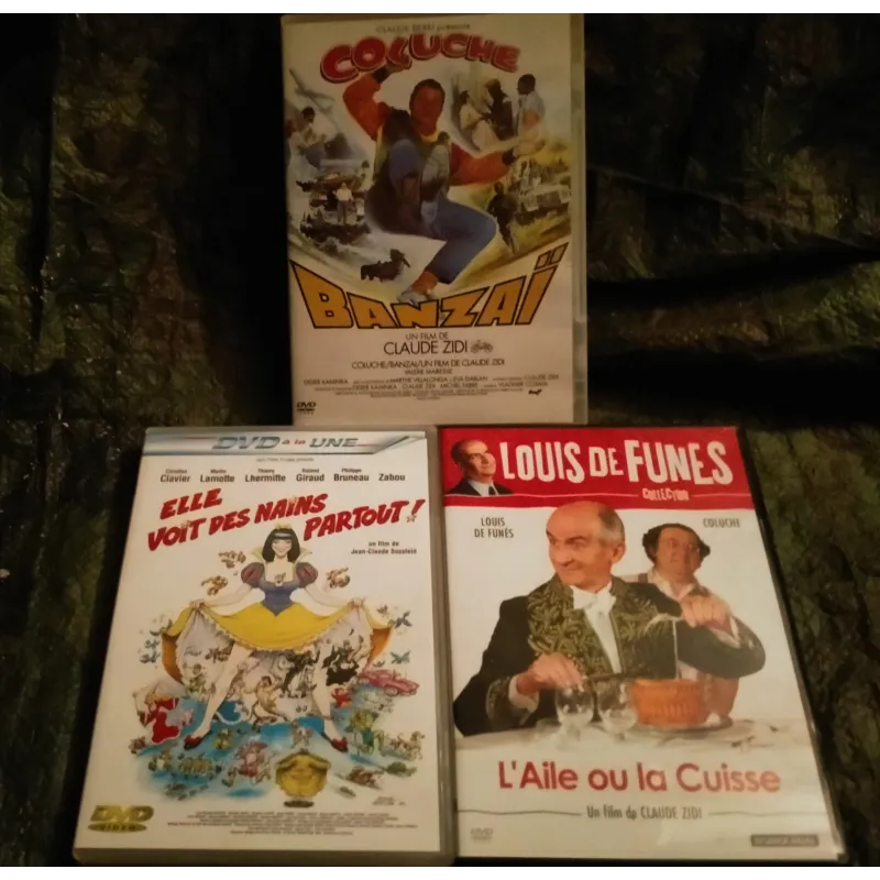 Coluche Pack 3 Films DVD