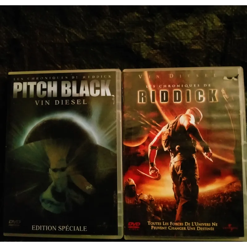 Pitch black + Les chroniques de Riddick - Pack 2 Films DVD Twohy -  Diesel