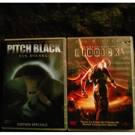 Pitch black + Les chroniques de Riddick - Pack 2 Films DVD Twohy -  Diesel