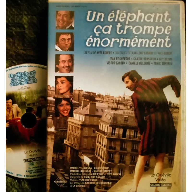 Un éléphant ça trompe énormément - Yves Robert - Rochefort - Brasseur - Bedos - Lanoux Film DVD 1976