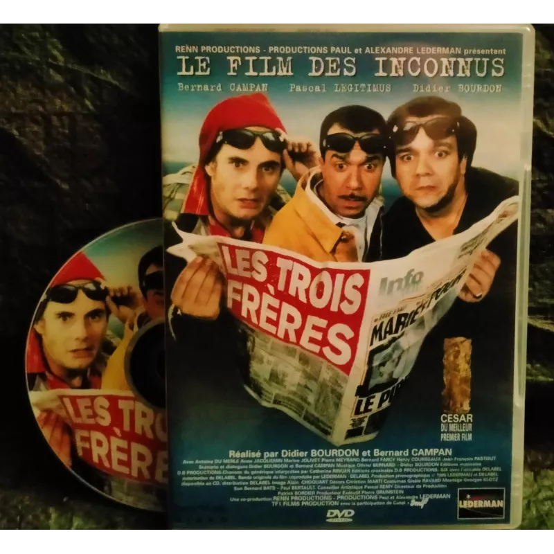 Les trois frères - Didier Bourdon - Bernard Campan - Pascal Légitimus  Film DVD 1995