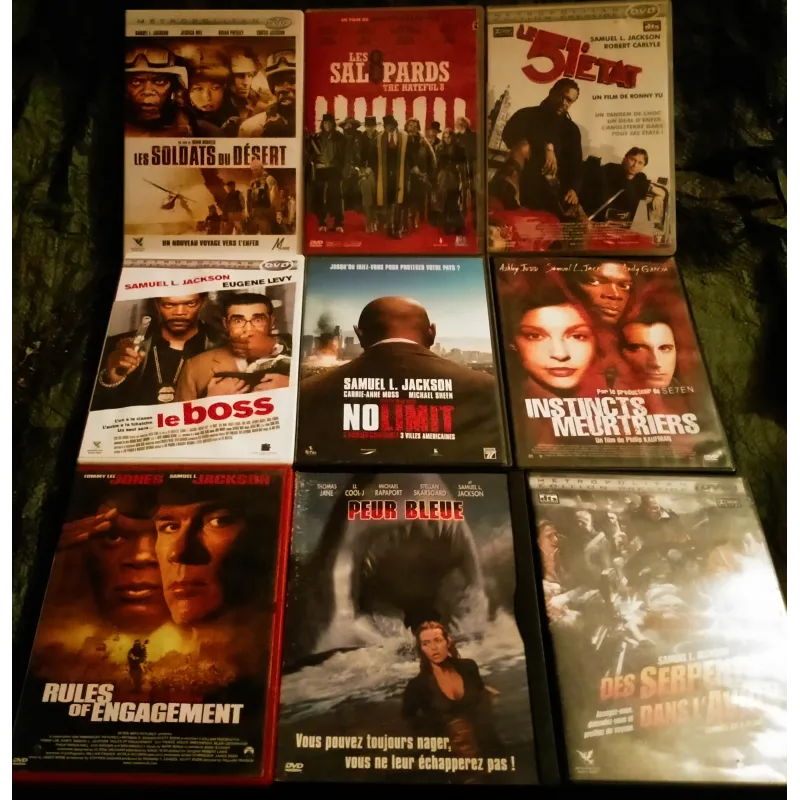 Samuel L. Jackson Pack 9 Films DVD