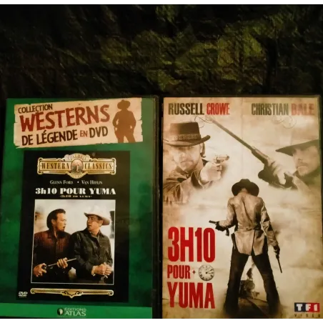 DVD 3H 10 pour Yuma Pack 2 Films Russell Crowe Glenn Ford