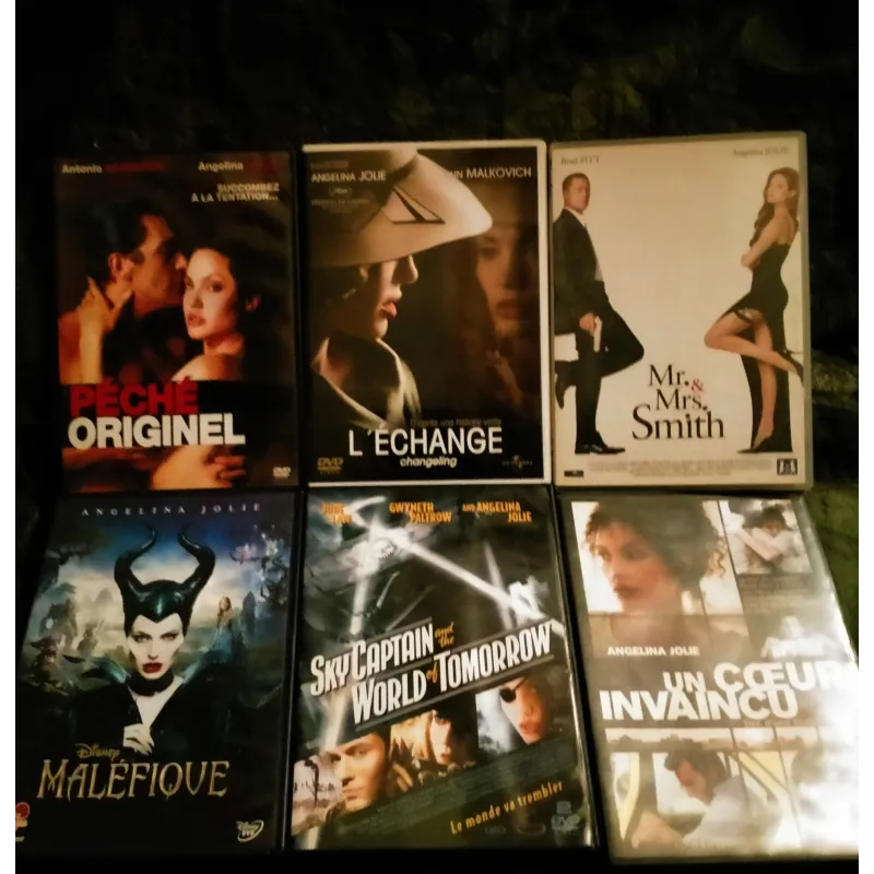 Angelina Jolie Pack 6 Films DVD L'échange Péché originel Un cœur invaincu Sky captain and the world of tomorrow