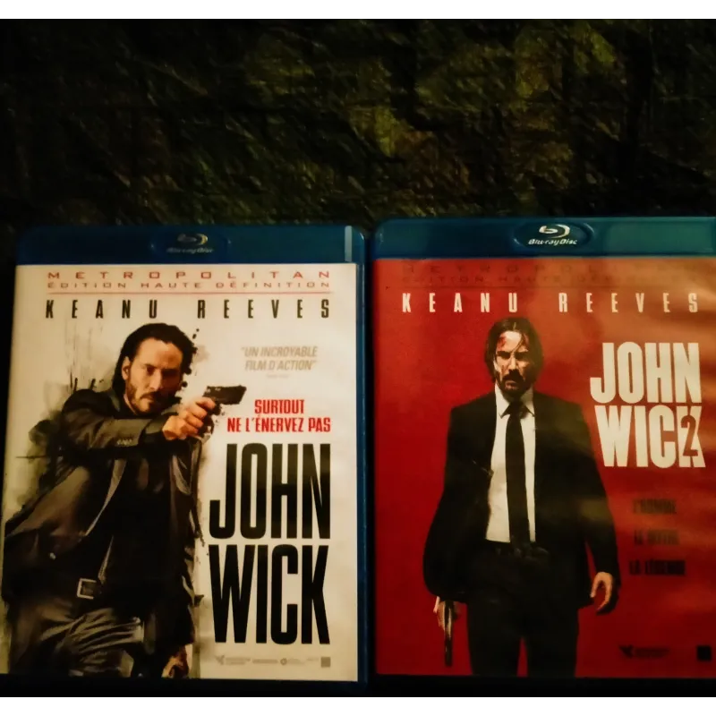 John Wick Pack 2 Films Blu-ray Keanu Reeves