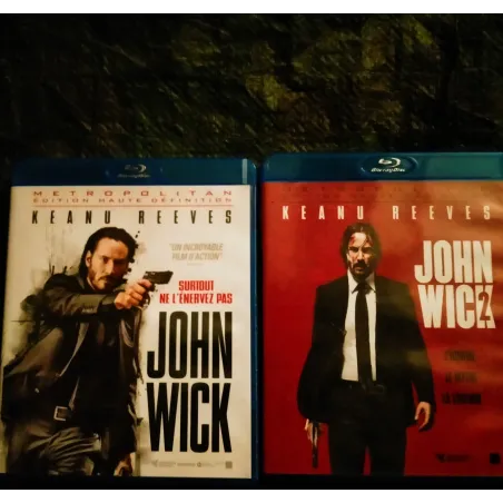 John Wick Pack 2 Films Blu-ray Keanu Reeves