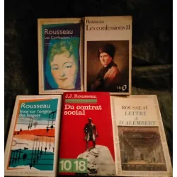 Jean-Jacques Rousseau Pack 5 Livres