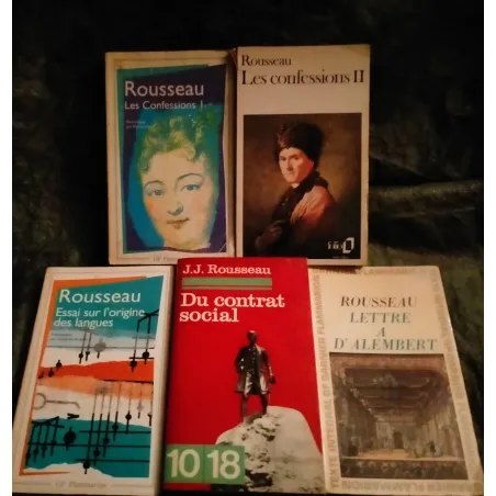 Jean-Jacques Rousseau Pack 5 Livres