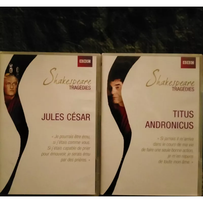 Shakespeare Tragédies - Jules César + Titus Andronicus Pack 2 DVD