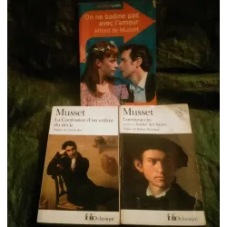 Alfred de Musset Pack 3 Livres