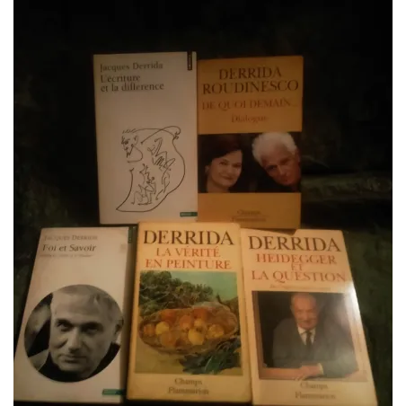 Jacques Derrida Pack 5 Livres