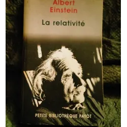 La relativité - Albert Einstein - Livre