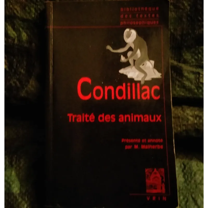 Traité des animaux - Condillac  Livre