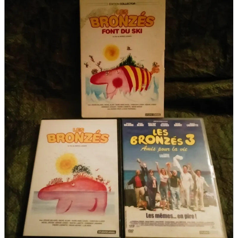 Les Bronzés Pack Trilogie 3 Films 4 DVD Leconte - Blanc - Clavier - Jugnot - Balasko - Lhermitte - Lavanant